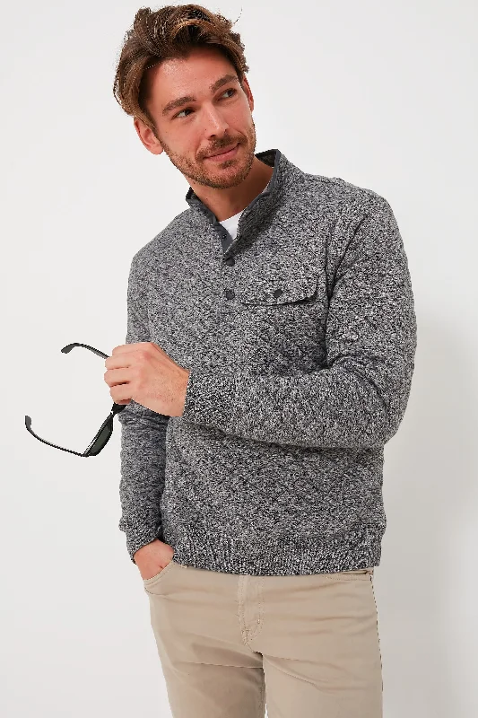 Weekend Discounts to Delight Carbon Melange Epic Quilted Fleece Pullover