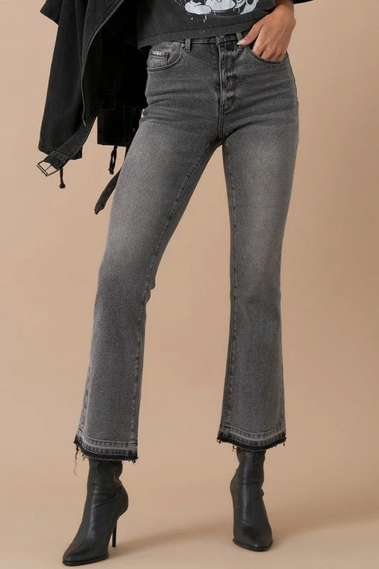 Amazing Deals High Rise Crop Boot Denim