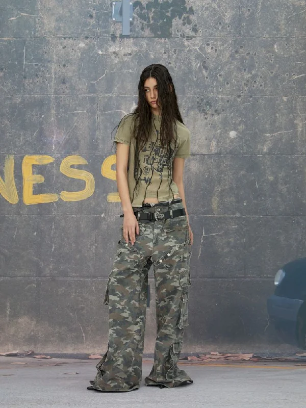 Cash Savings Punk camouflage pants【s0000006783】