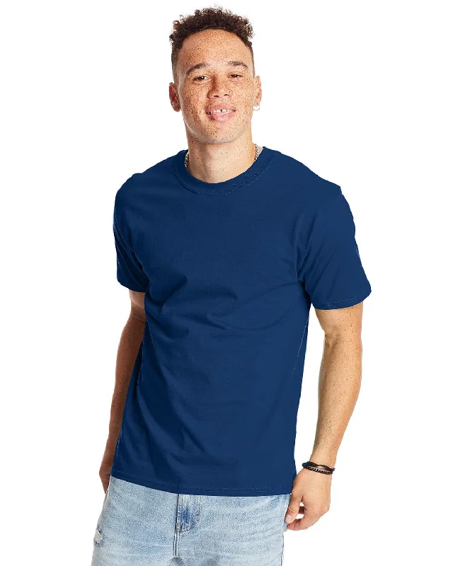 Savings Galore Hanes Beefy-T T-Shirt | Regal Navy