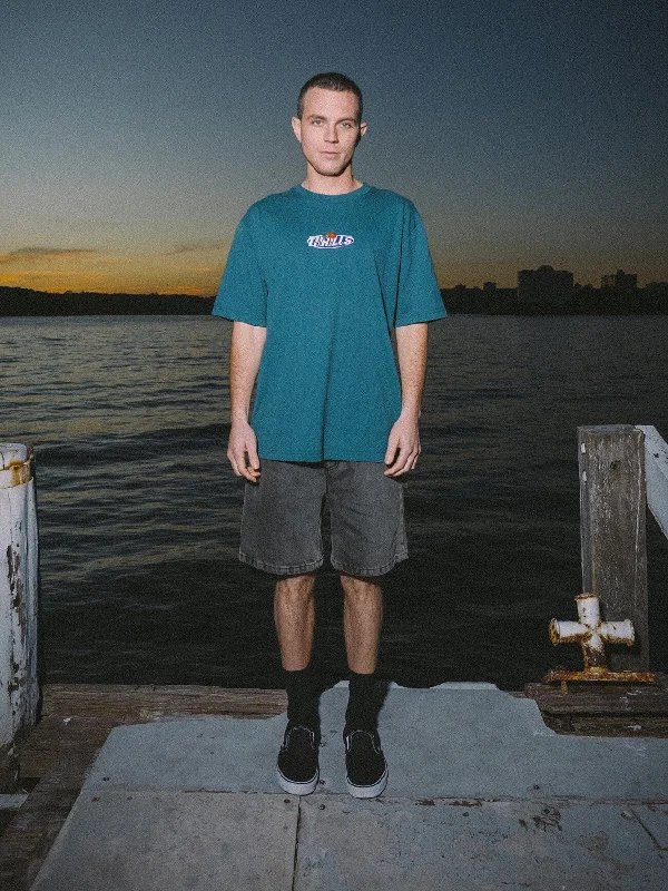 Amazing Deals Painless Oversize Fit Tee - Atlantic Deep