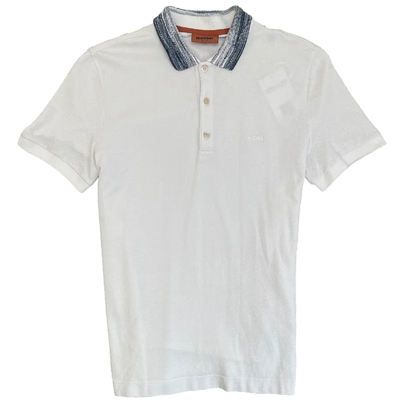 Weekend Deals That Spark Men's Embroidered Logo Polo Shirt White Size S