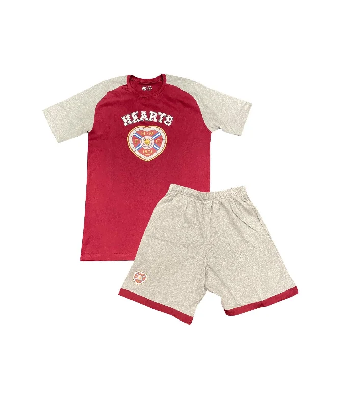 Exclusive Offer Maroon/ Grey Short PJs