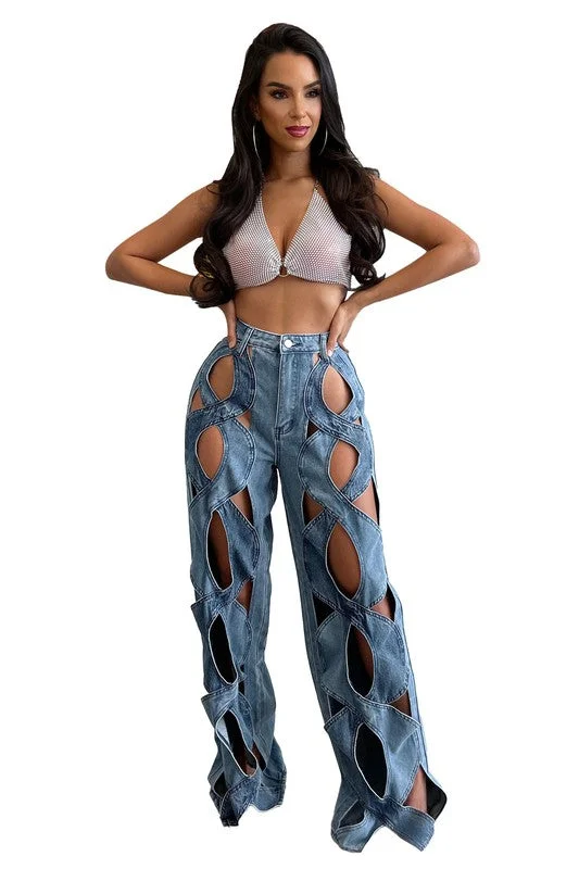 Midnight Madness WOMEN FASHION STYLE DENIM PANTS
