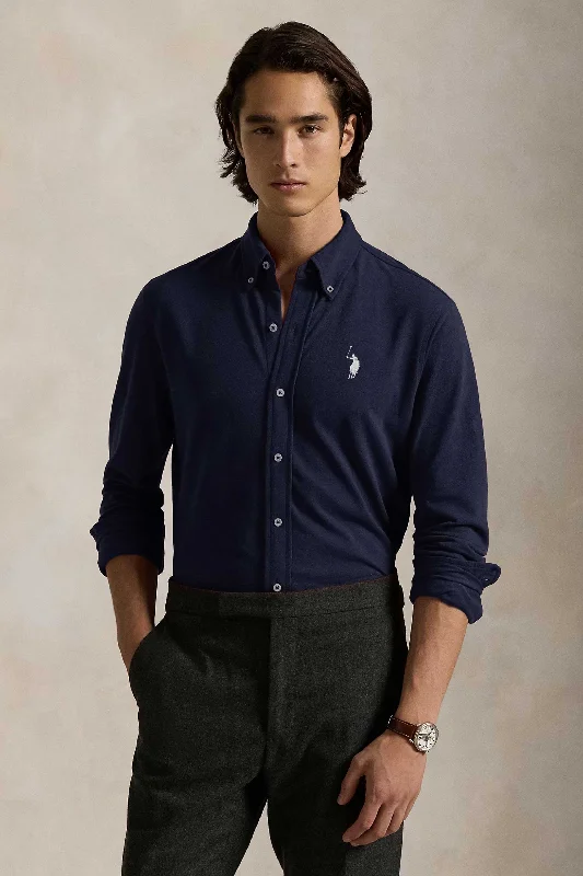 Weekend Savings Spectacular Polo Republica Men's Contrast Pony Embroidered Casual Shirt