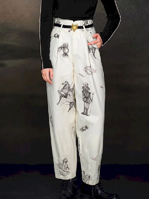 Exclusive Deal Retro Style Casual Pants [s0000005371]