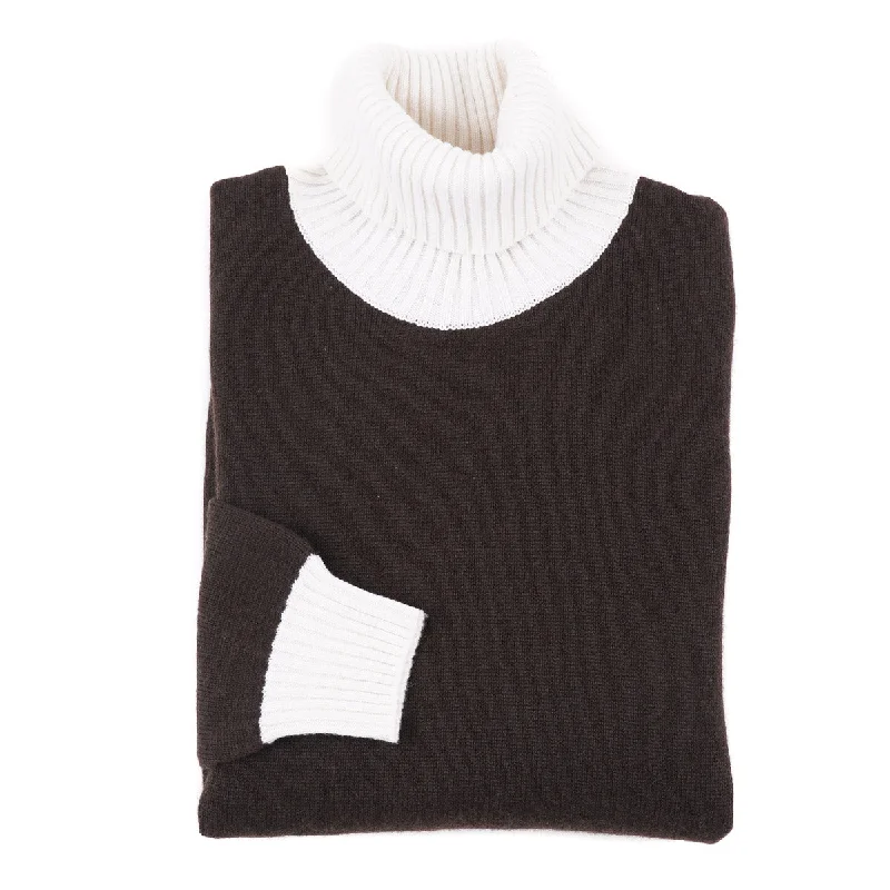 Lowest Price Kiton Contrast Knit Cashmere Sweater