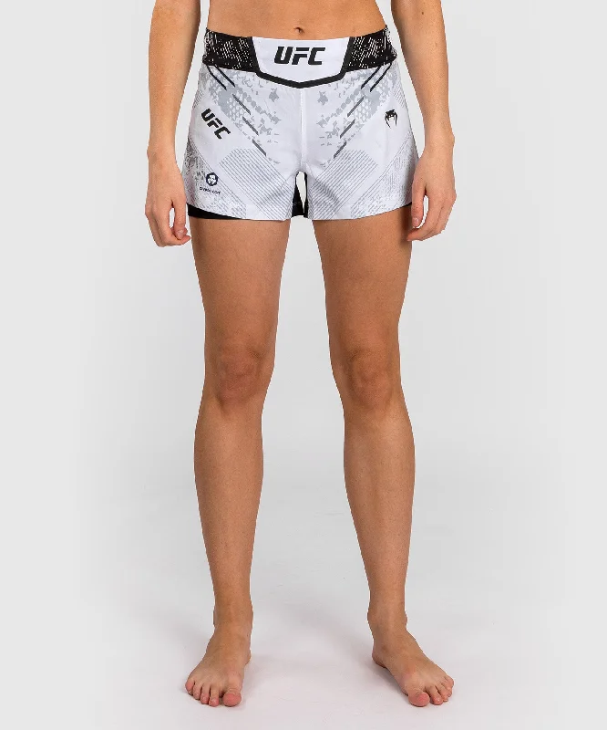 Weekend Bargains to Grab UFC Adrenaline by Venum Authentic Fight Night Women’s Fight Short - White Weekend Bargains to Grab UFC Adrenaline by Venum Authentic Fight Night Women’s Fight Short - White