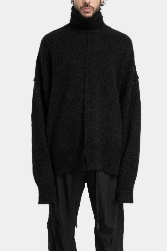 Weekend Sale: Don't Miss Out Piped seams turtleneck knit sweater