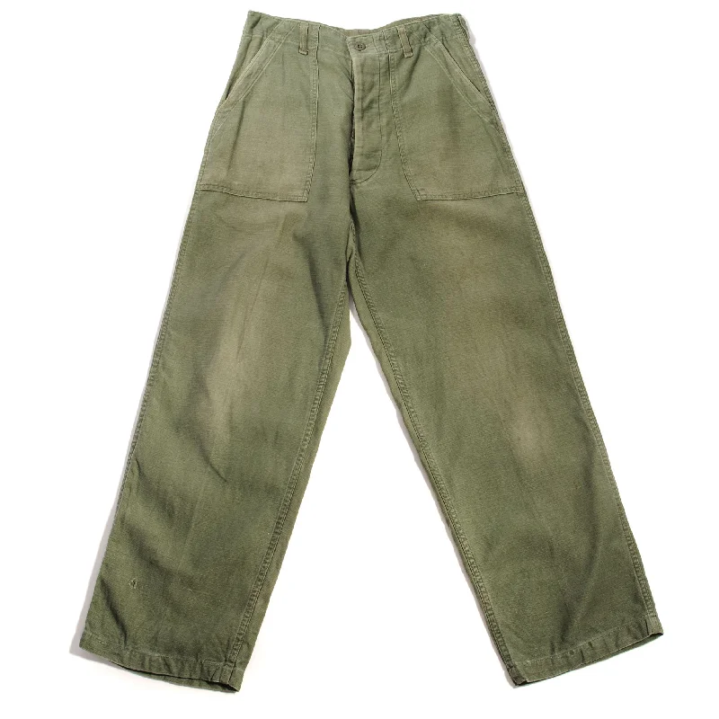 Massive Deals VINTAGE US ARMY UTILITY OG-107 SATEEN TROUSERS PANTS 1960'S VIETNAM WAR SIZE 28X28 Massive Deals VINTAGE US ARMY UTILITY OG-107 SATEEN TROUSERS PANTS 1960'S VIETNAM WAR SIZE 28X28