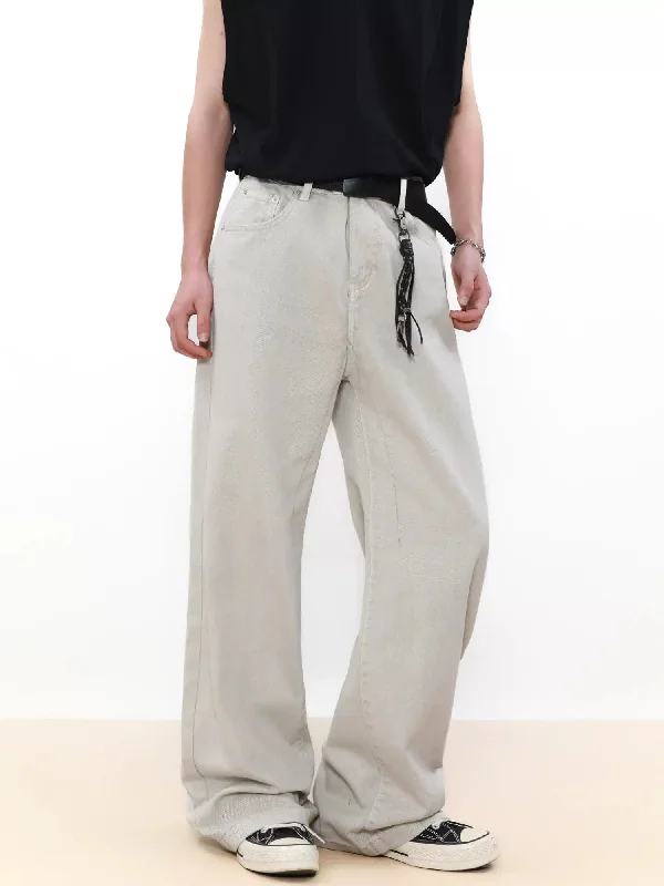 Blowout Sale Versatile Regular Fit Buttoned Jeans