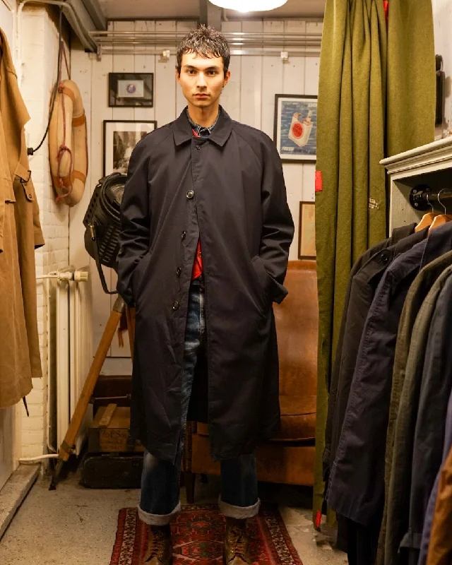 Weekend Savings Spree Dark Blue Raglan Trench Coat (M)