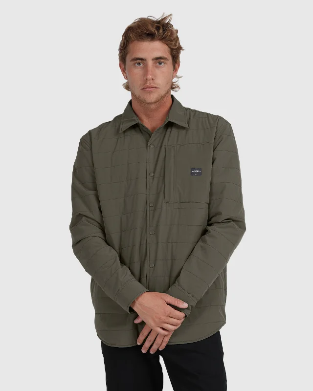 Unmissable Offer Mens Waterman Artic Bait Long Sleeve Quilted Overshirt