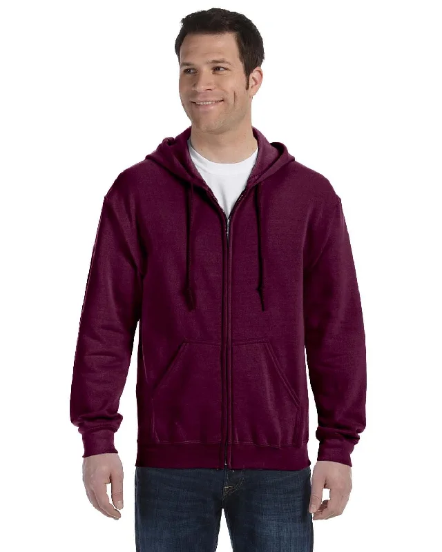 Massive Savings Gildan Heavy Blend 50/50 Full-Zip Hooded Sweatshirt | Maroon