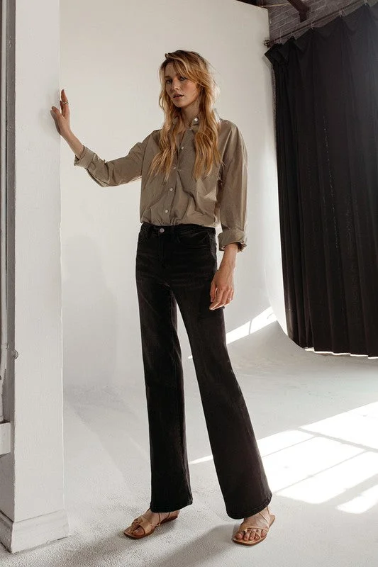 Reduced Prices High Rise Relax Flare Jeans