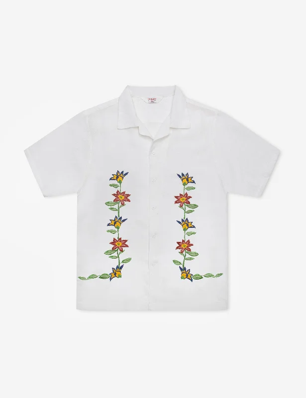 Warehouse Sale Dahlia Short Sleeve Short - Vintage White