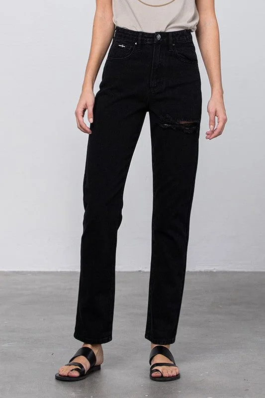Sale Alert High Waist Destroyed Mom Jeans