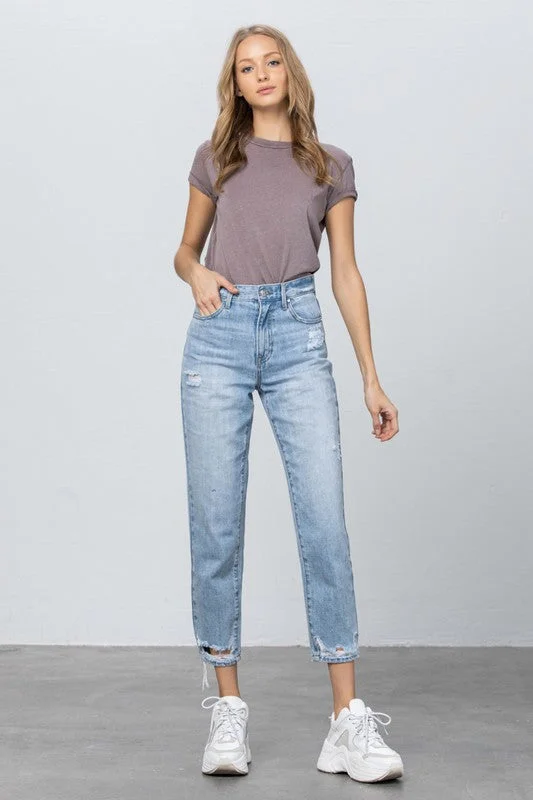 Lowest Price High Rise Tapered Jeans
