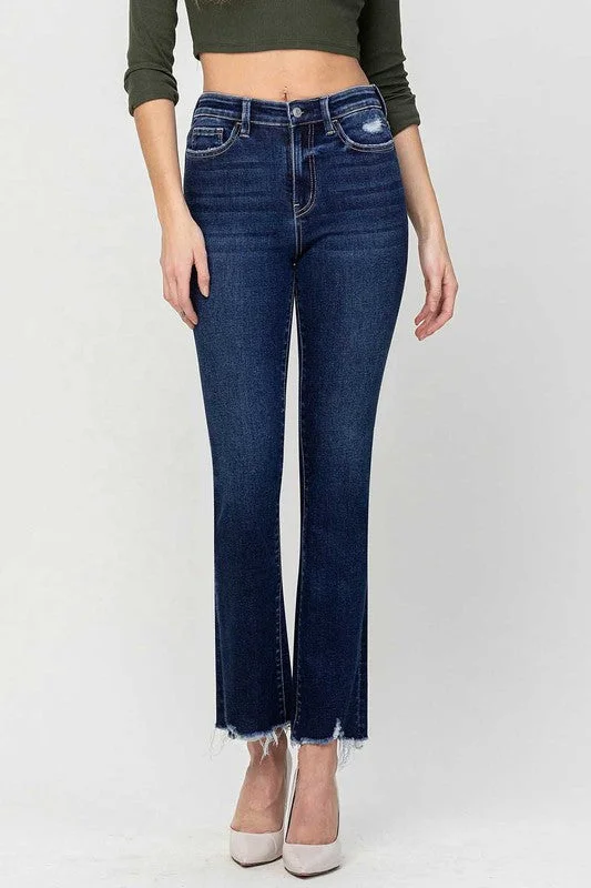 Hurry In High Rise Ankle Bootcut Jeans