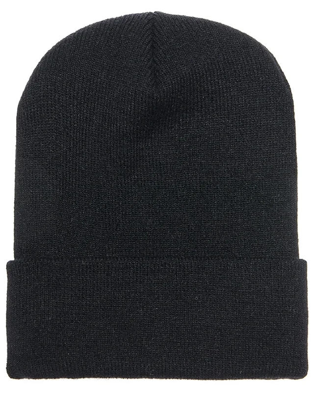 Savings Galore Yupoong Cuffed Knit Cap | Black