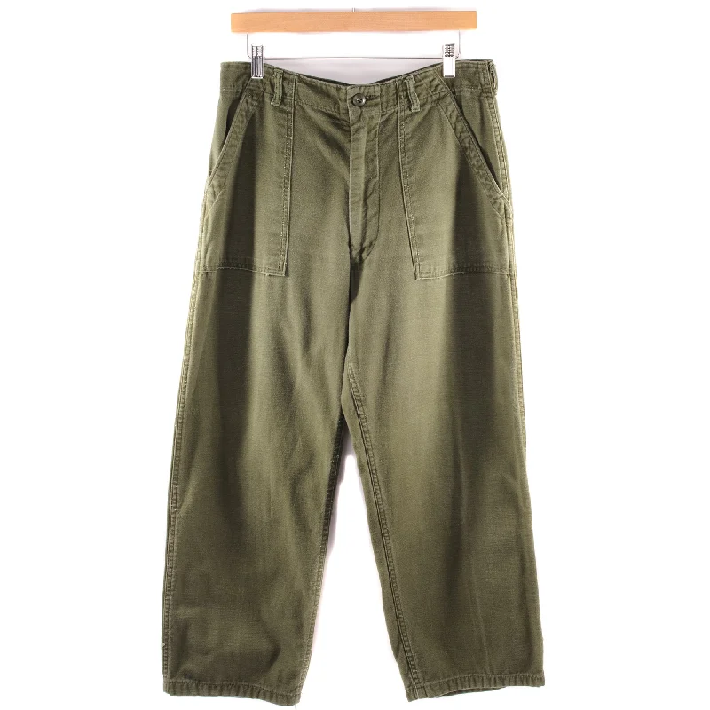 Mega Sale VINTAGE US ARMY UTILITY OG-107 SATEEN PANTS 1971 VIETNAM WAR SIZE W31 L27