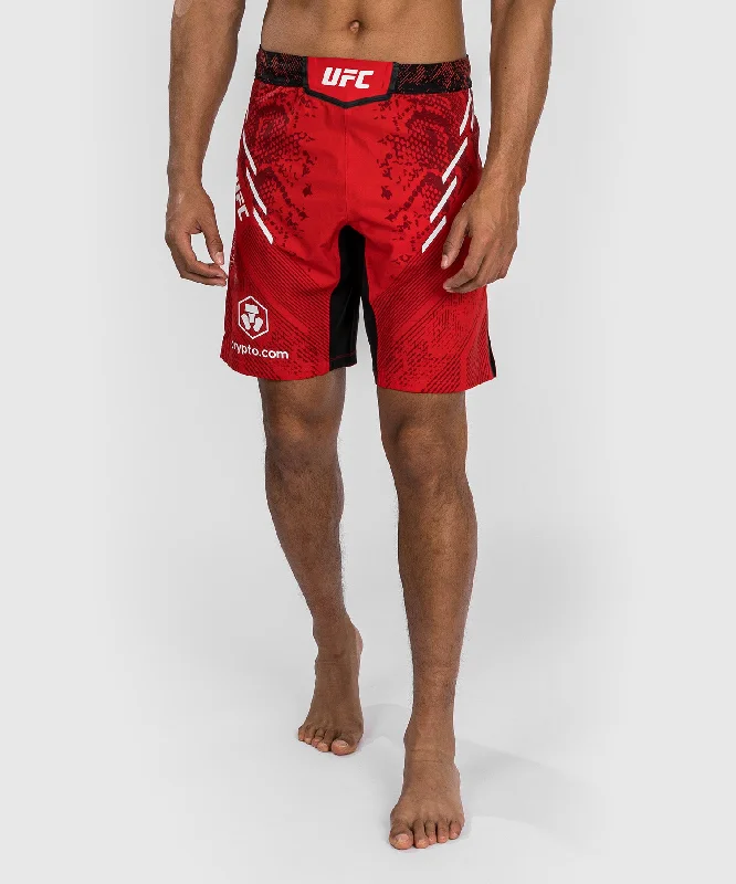 Savings Spectacular UFC Adrenaline by Venum Authentic Fight Night Men's Fight Short - Long Fit - Red Savings Spectacular UFC Adrenaline by Venum Authentic Fight Night Men's Fight Short - Long Fit - Red