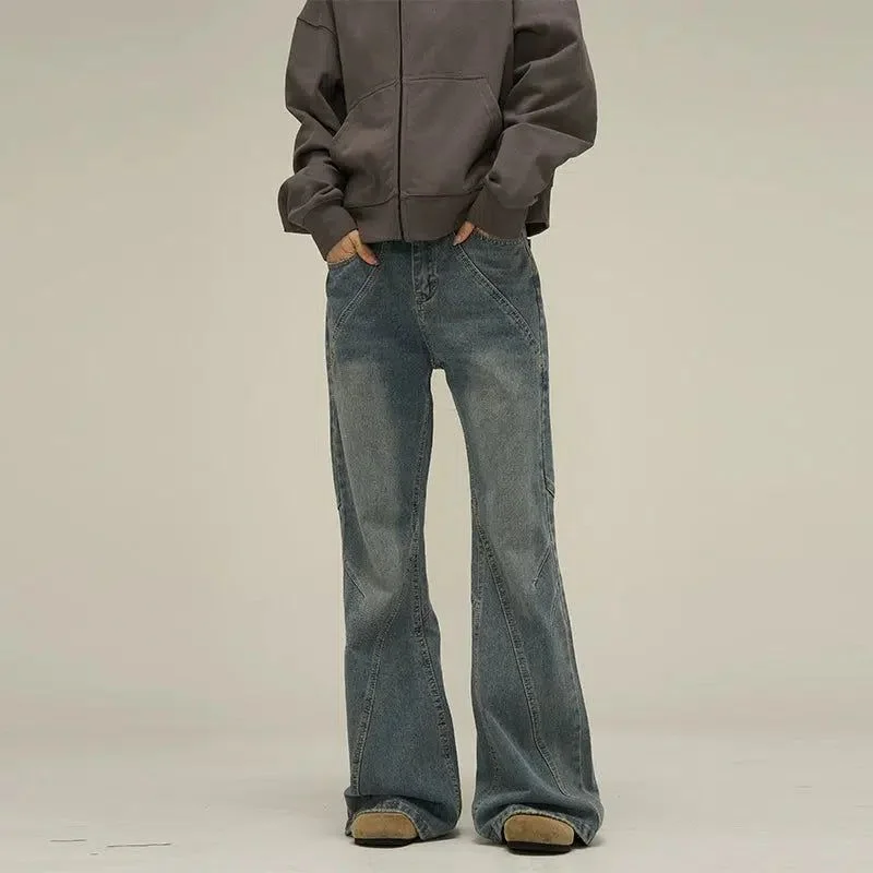 Act Now Timeless Fade Flared Jeans