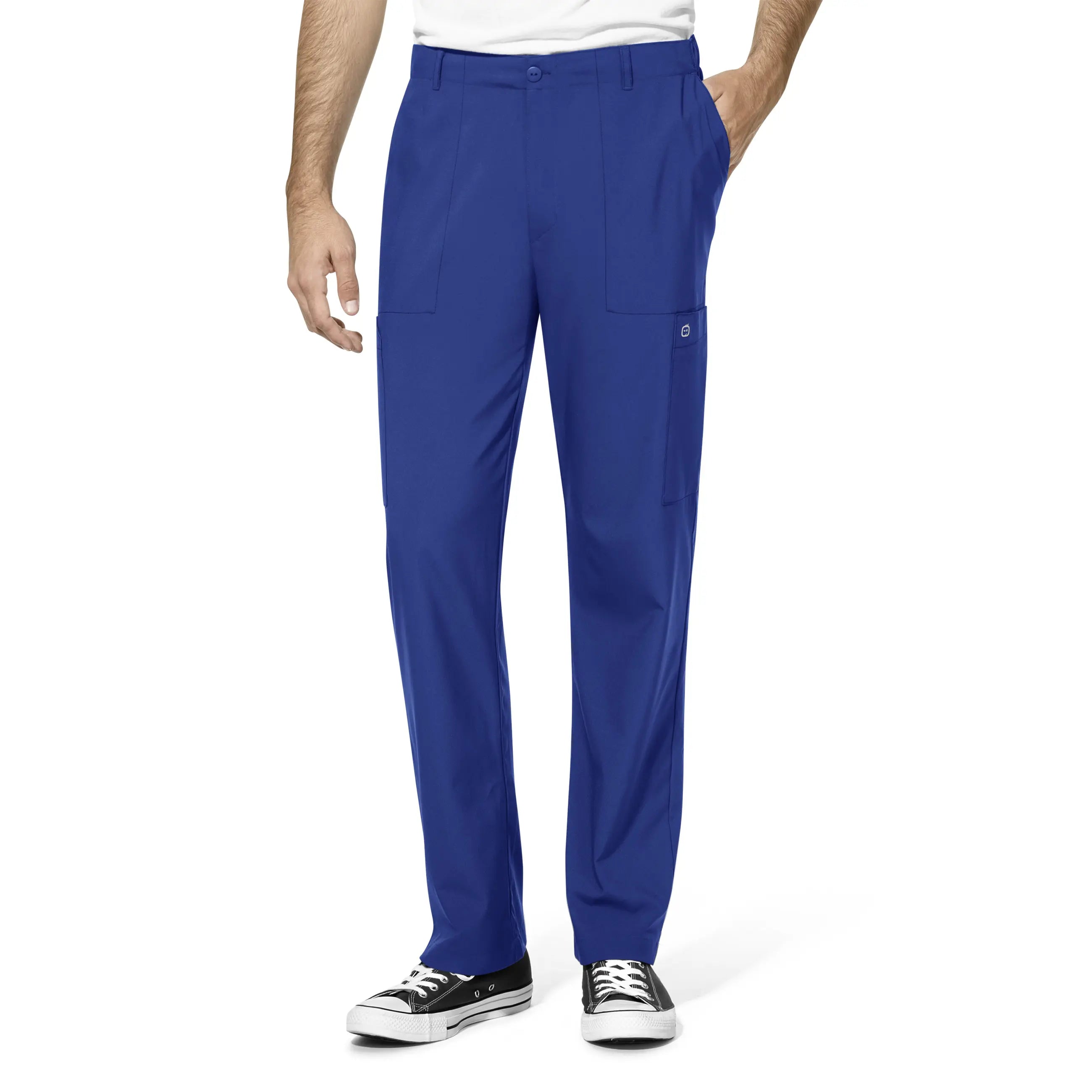 Unmissable Offer Wink Men's Flat Front Cargo Scrub Pant - Galaxy Blue