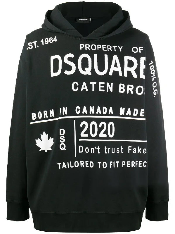Weekend Specials to Savor Printed Hooded Sweatshirt