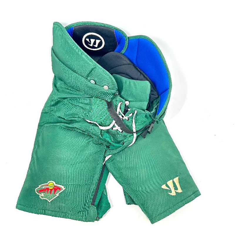 Super Deal Warrior Covert QR Edge - Used NHL Pro Stock Hockey Pants - Minnesota Wild (Green)