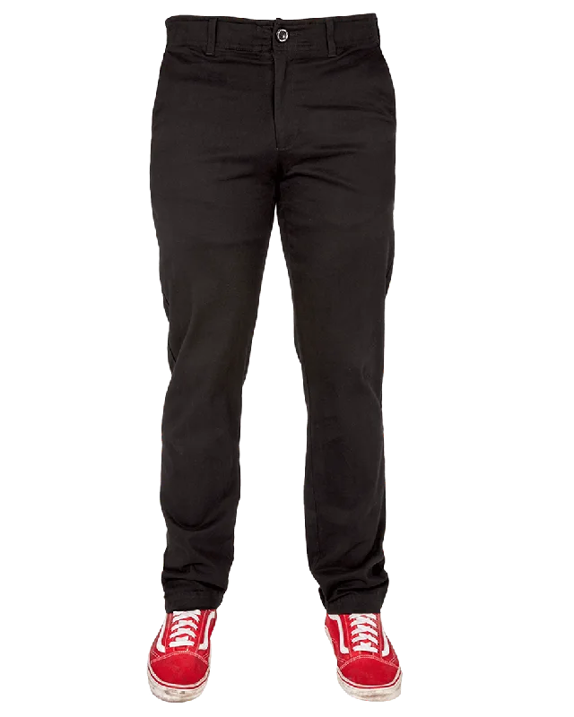 Time-Limited Offer Chino Pants- Black