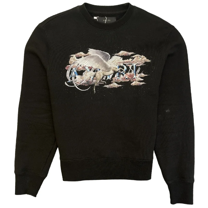 Must-Have Deals Men's Unicorn Logo Sweatshirt Black Size S