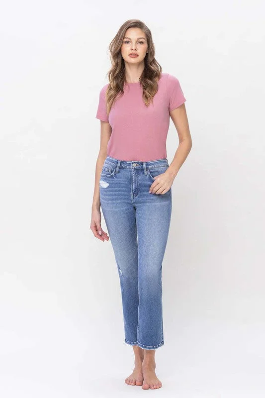 Extra Savings High Rise Slim Straight Jeans
