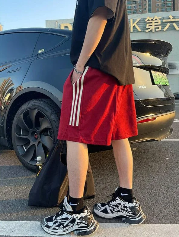 Big Discounts Three Side Lines Athletic Shorts