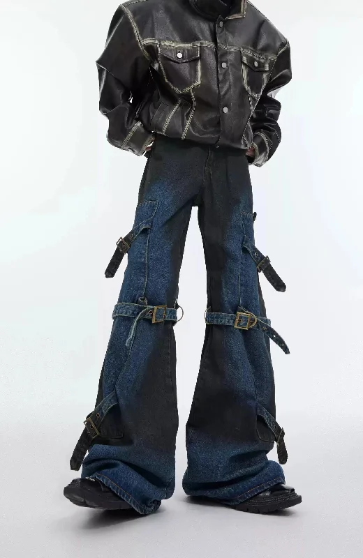 Big Discounts Multi-Strap Belt Jeans
