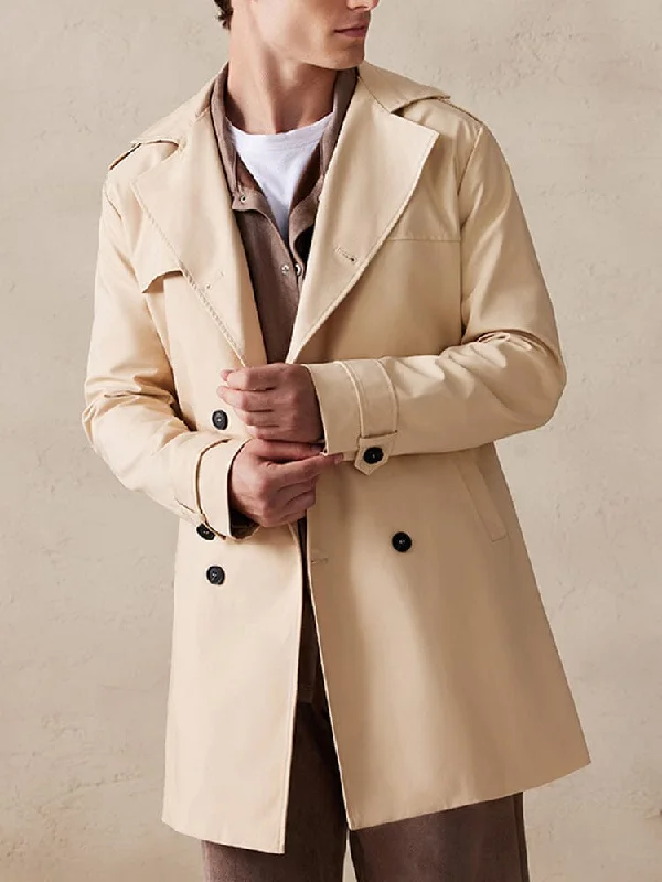 Weekend Bargains to Enjoy Classic Double-Breasted Trench Coat
