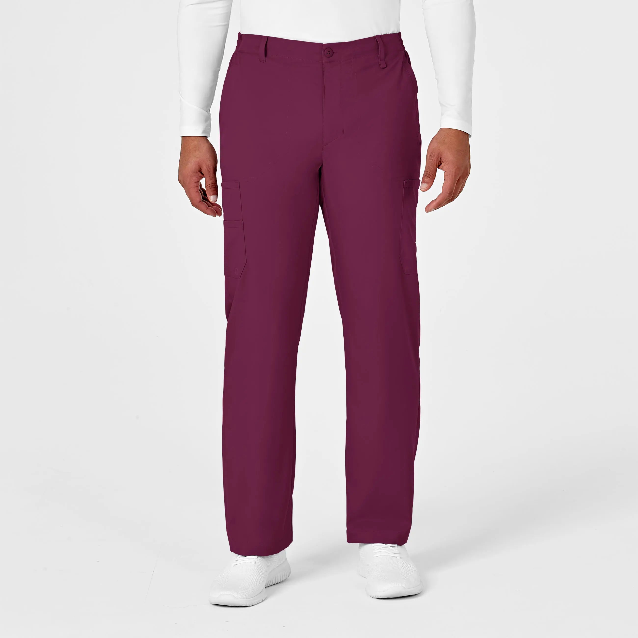 Deal Explosion Wink Men's PRO Cargo Scrub Pant - Wine