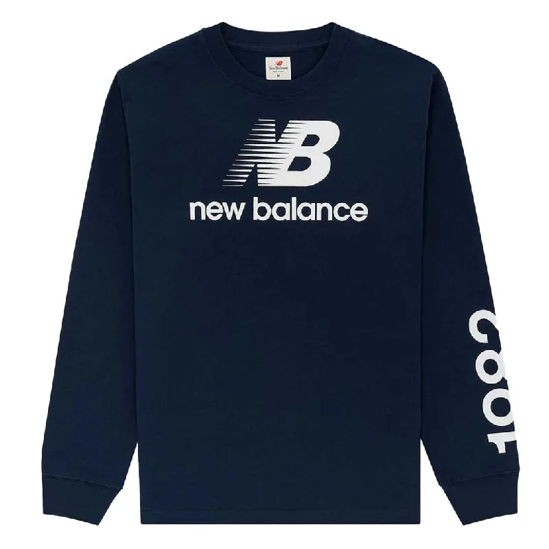Bargain Blast New Balance - Men's MADE In USA Long Sleeve T-Shirt (MT21548 NGO)