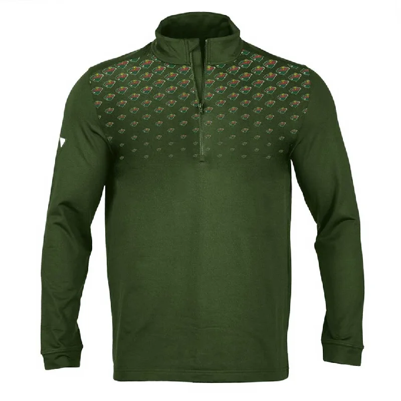 Don't Wait Levelwear - Men's Minnesota Wild PGA Midlayer Quarter Zip Pullover (JT60L 014 MIN)