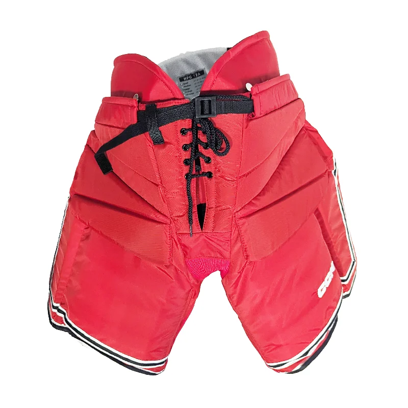 Crazy Savings CCM HPG12A - NCAA Pro Stock Hockey Goalie Pants (Red/White/Black)