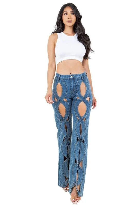 Weekend Deal WOMEN FASHION STYLE DENIM PANTS
