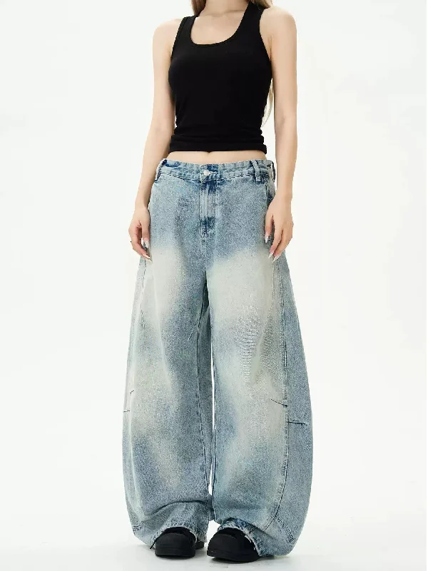 Buy More, Save More Scimitar Wide-Leg Patchwork Jeans
