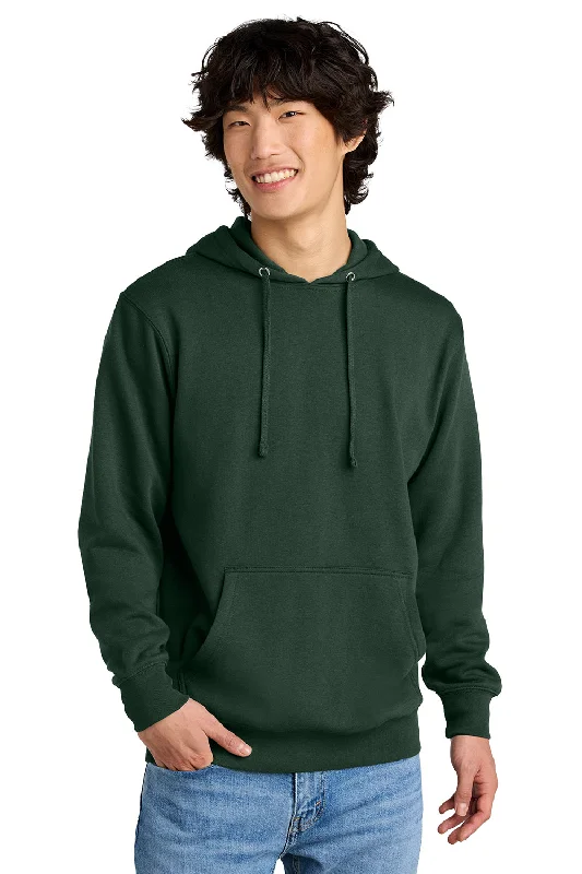Epic Deals District Mens Very Important Fleece Hooded Sweatshirt Hoodie w/ Pouch Pocket - Forest Green