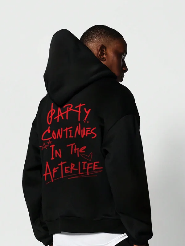 Can't Be Beat Overhead Hoodie With Text Graphic Print
