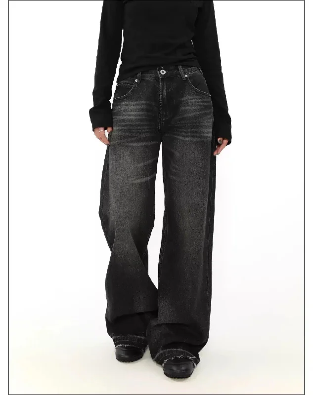 Extra Discounts Cat Whisker Raw Edge Jeans