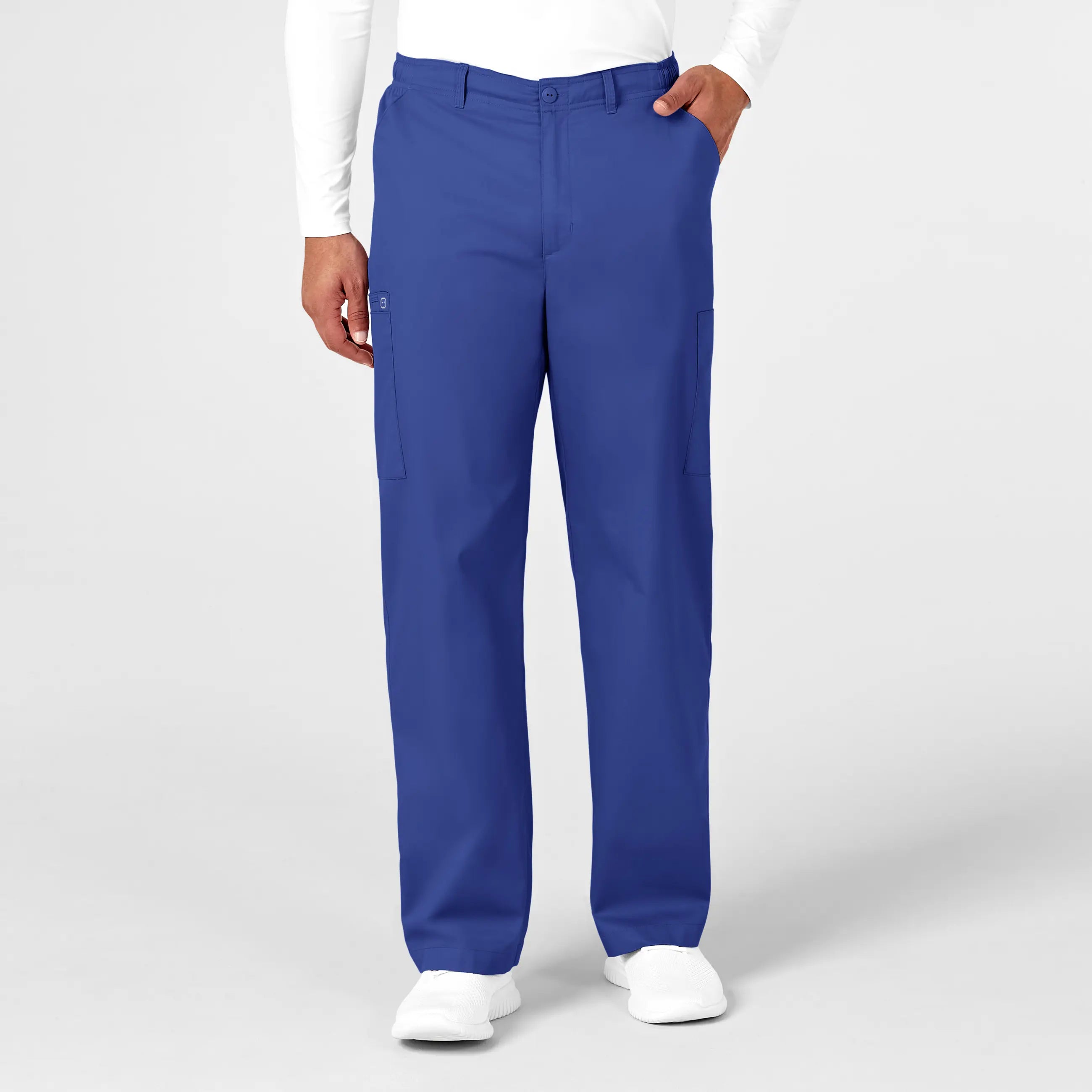 Weekend Savings Spectacle Wink Men's WonderWORK Cargo Scrub Pant - Galaxy Blue