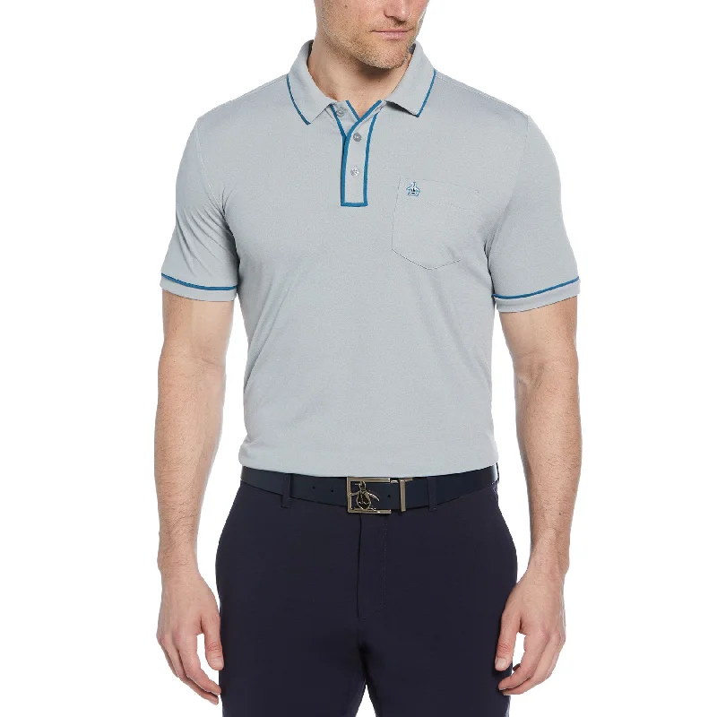 Online Exclusive QR Code Earl Polo In Quarry Heather
