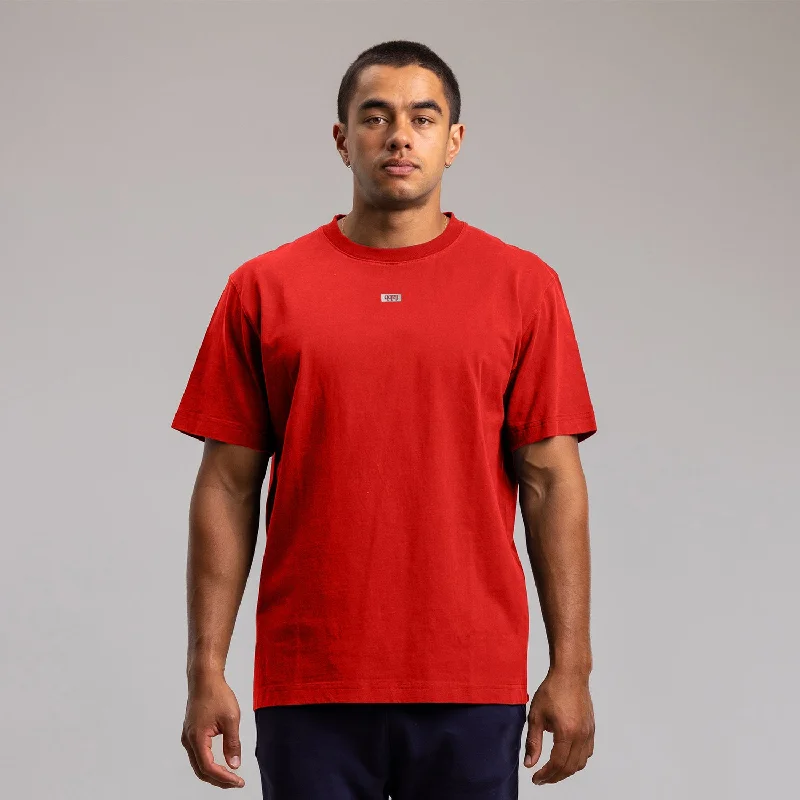Super Bargain Capsize Box Block Tee Unisex CHILLI