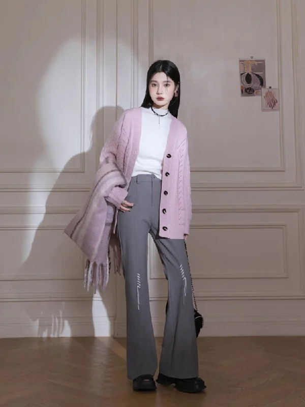 Act Fast Handmade wool low waist pants【s0000005787】