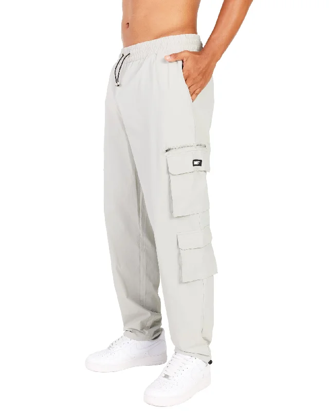 Bargain Bin Men's Utility Cargo Pants - Light Grey